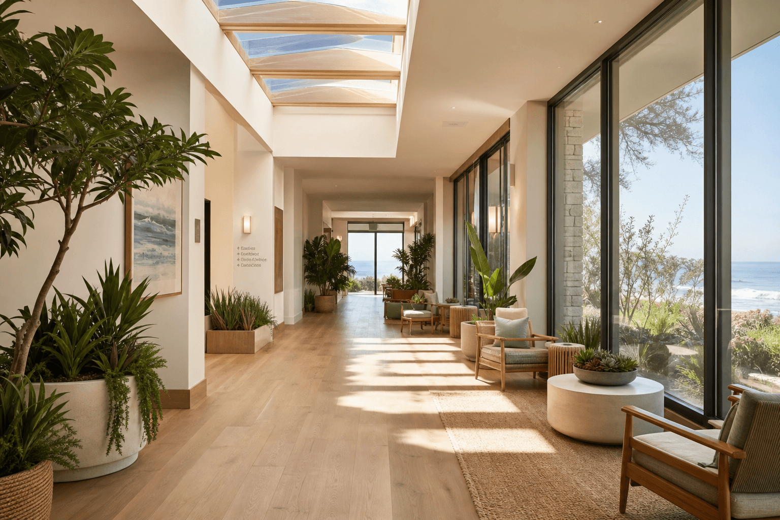 Bright healing interior at Rize OC mental health treatment center in Orange County California