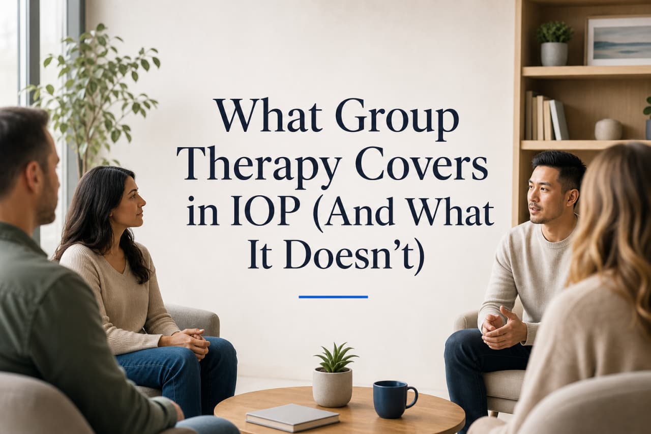 What Group Therapy Covers in IOP (And What It Doesn’t)